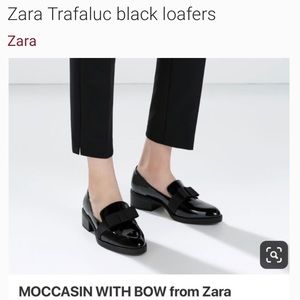 ZARA Trafaluc Black Loafers